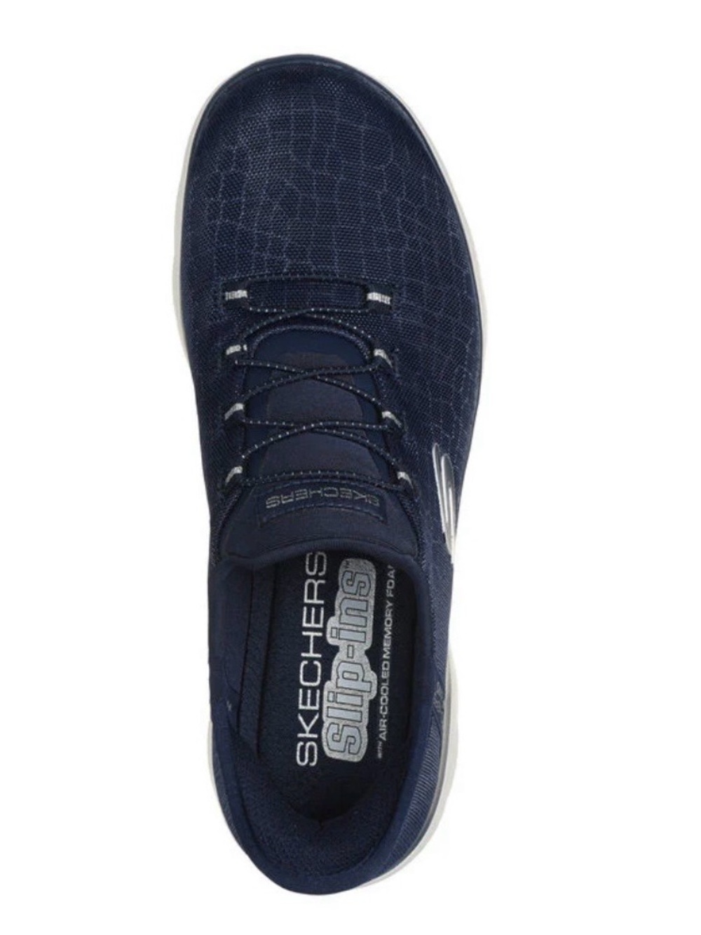 Skechers Hands Free Slip-ins Summits Classy Night –Navy//Silver Snake Sparkle 7w